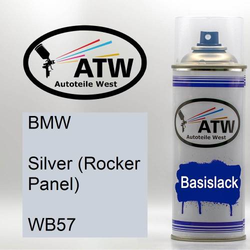 BMW, Silver (Rocker Panel), WB57: 400ml Sprühdose, von ATW Autoteile West.